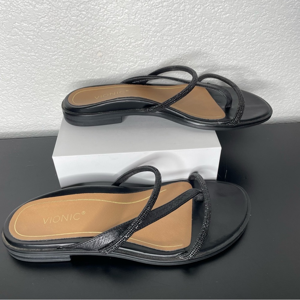 Vionic Prisim Black Sandal Size 6.5